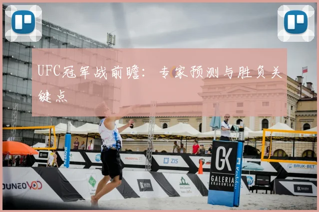 UFC冠军战前瞻：专家预测与胜负关键点