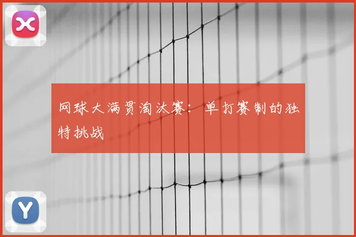 网球大满贯淘汰赛：单打赛制的独特挑战